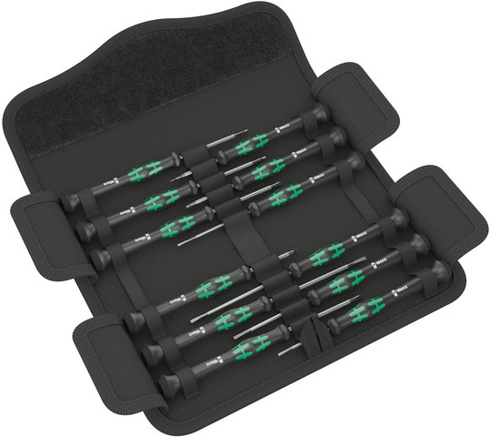 Wera Kraftform Electronics Micro Screwdriver Set - black-green/universal