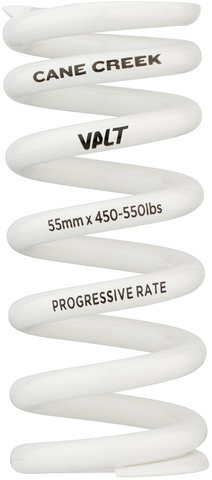 Cane Creek Ressort Progressif en Acier VALT Lightweight pour Course 50 - 57 mm - blanc/450 lbs