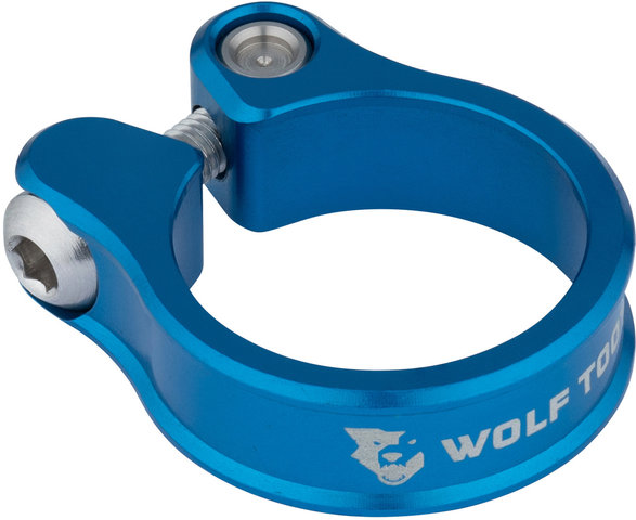 Wolf Tooth Components Abrazadera de sillín - blue/31,8 mm