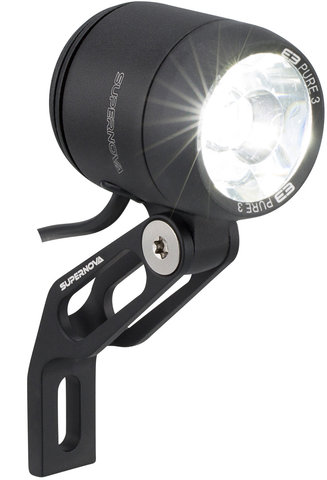 Supernova E3 Pure 3 LED Front Light - StVZO approved - black/205 lumens