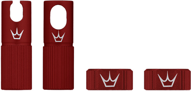 Peatys Chris King Edition MK2 Tubeless Valve Spare Parts Set - red/universal