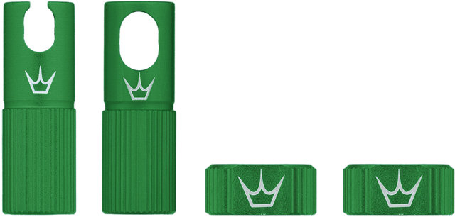 Peatys Set de piezas de repuesto de válvulas Chris King Edition MK2 Tubeless - emerald/universal