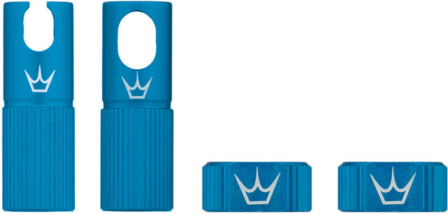 Peatys Set de Pièces Détachées pour Valves Tubeless Chris King Edition MK2 - turquoise/universal