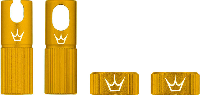 Peatys Set de piezas de repuesto de válvulas Chris King Edition MK2 Tubeless - gold/universal