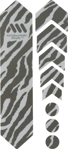 All Mountain Style Calcomanías de protección del cuadro Frame Guard - clear zebra/universal