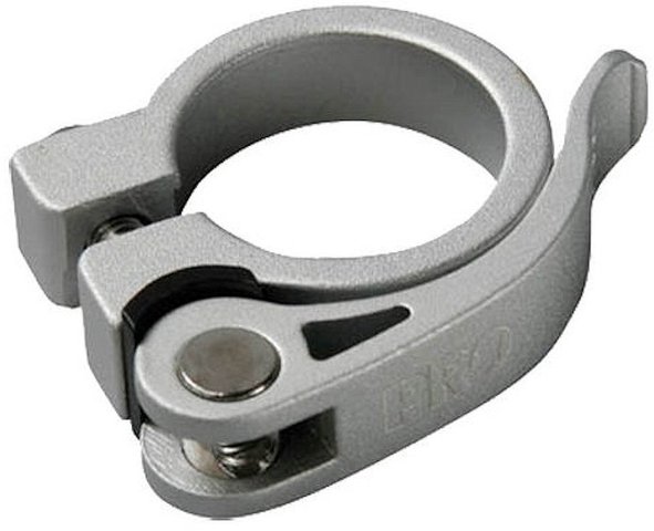 PRO Abrazadera de tija de sillín LM con cierre rápido - plata/31,8 mm