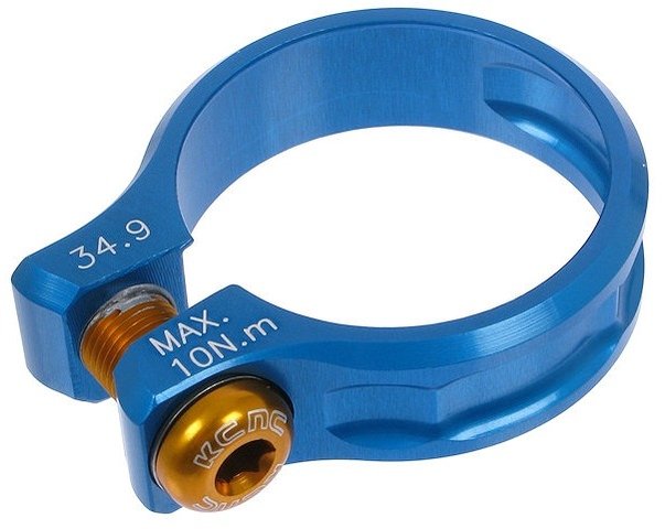 KCNC Abrazadera de sillín MTB QR SC11 - azul/34,9 mm