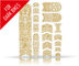 rie:sel frame:TAPE 3000 Frame Protection Sticker Set - los muertos gold/universal
