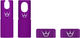 Peatys Chris King Edition MK2 Tubeless Valve Spare Parts Set - violet/universal