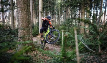 E-MTB Bergauf Trail Fahrspaß