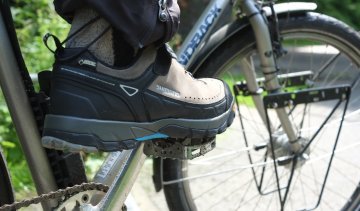 Danke Vibram-Sohle und Klickmechanisms hat man in jeder Situation genug Grip auf dem Pedal.