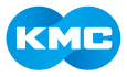 Logo KMC in Blau mit weißer Schrift