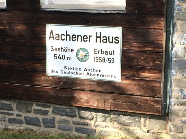 Alpenverein DAV, wer hätte ihn in der Eifel erwartet.