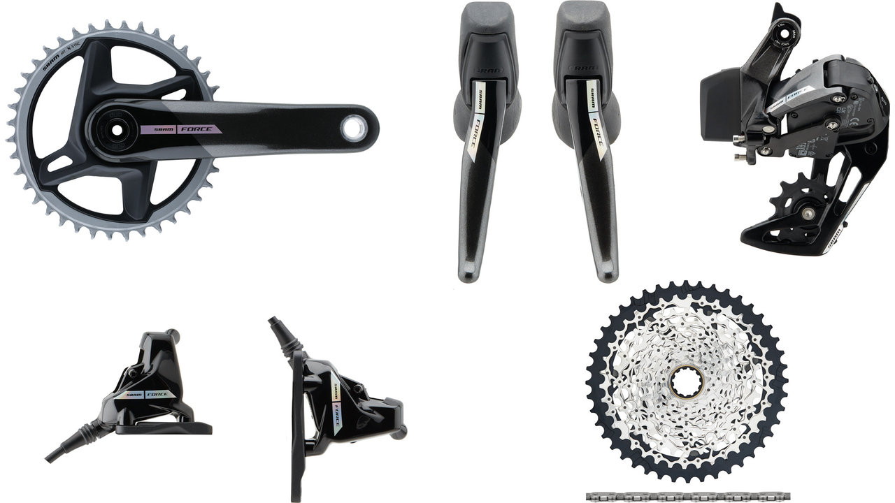 SRAM Force 1 D2 Wide XPLR AXS 1x12 speed Groupset bike components