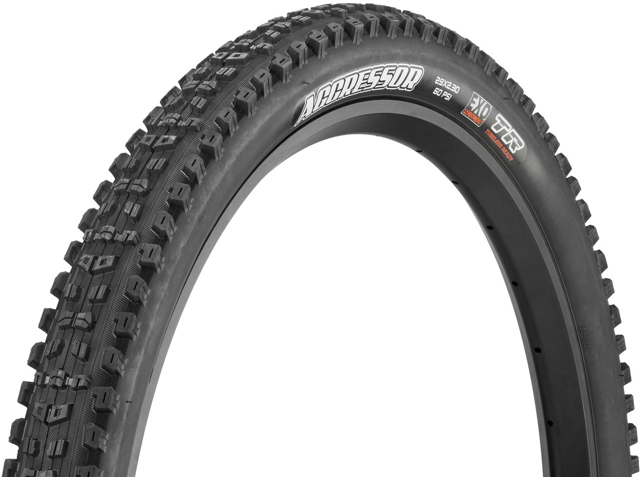 Maxxis aggressor exo 2025 tubeless mtb tire black