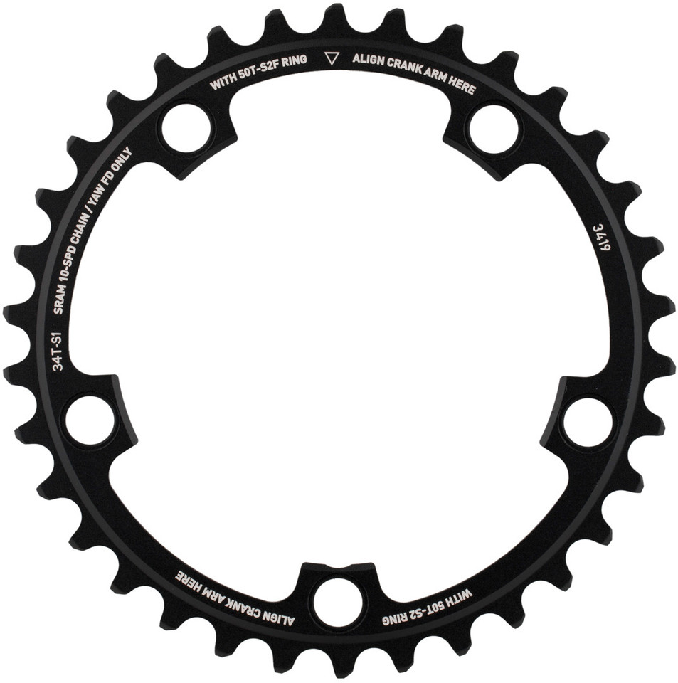 SRAM Red X-Glide Yaw 5-arm Chainring 34/50T 110mm BCD | bike-components