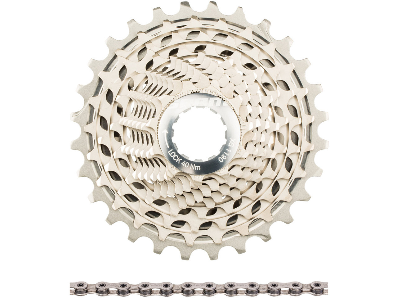 SRAM Red XG 1190 Cassette PC Red 22 Chain Set bike components