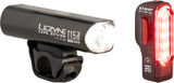 Lezyne Set ilum. luz del. Lite Pro 115 + luz trasera Strip con aprob. StVZO