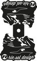 rie:sel design Roadbike Gotthardpass Valve Hole Sticker 60mm