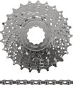 Shimano Kit d'Usure Tiagra/Sora Cassette CS-HG50 + Chaîne CN-HG53 9 vitesses