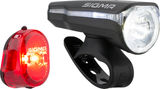 Sigma Aura 60 Front Light + Nugget II LED Rear Light Set - StVZO Approved