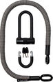 tex-lock eyelet Kettenschloss + U/X-lock Bügelschloss