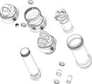 RockShox Kit d'œillet standard pour Deluxe Ultimate B2-C2 à partir de 2020