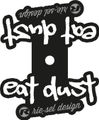 rie:sel design Gravel Eat Dust 40mm Valve Hole Sticker