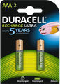 Duracell Battery AAA HR03 Recharge Ultra - 2 Pack