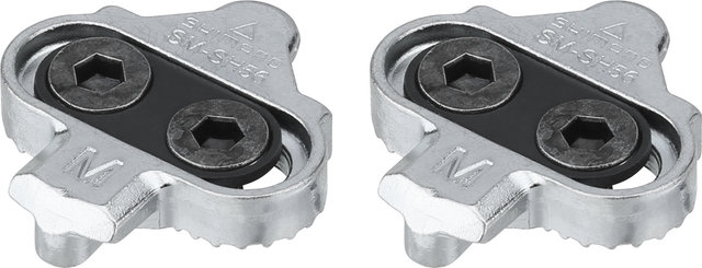 Shimano SPD Cleats SM-SH56 Modell 2023 - silber/mit Gegenplatte