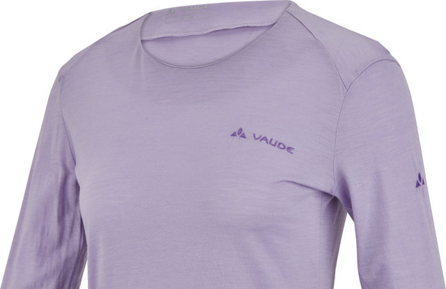 VAUDE Womens Yaras LS Wool Shirt - pastel lilac/36/XS