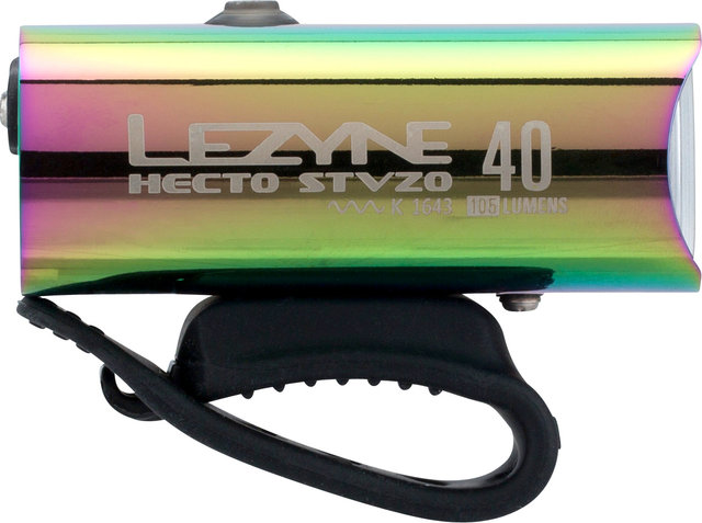 Lezyne Luz frontal Hecto Drive 40 LED con homologación StVZO - neo metallic