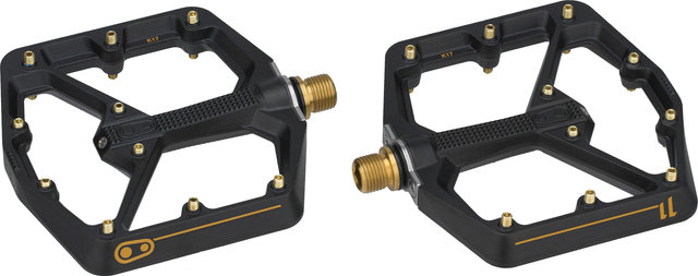 crankbrothers Stamp 11 Platform Pedals - black-gold/large