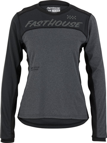 Fasthouse Classic Mercury L/S Damen Trikot - black-charcoal heather/S