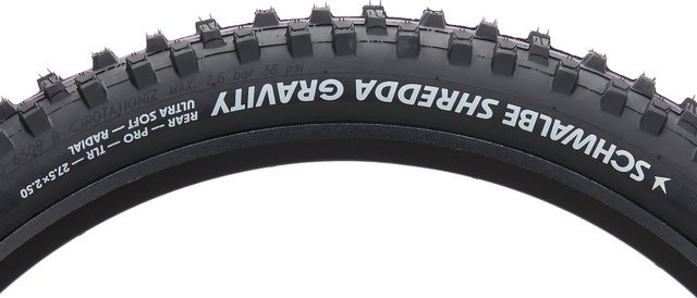 Schwalbe Shredda Rear Evo Gravity Radial ADDIX Ultra Soft TLR 27,5" Faltreifen - schwarz/64-584/27.5 "