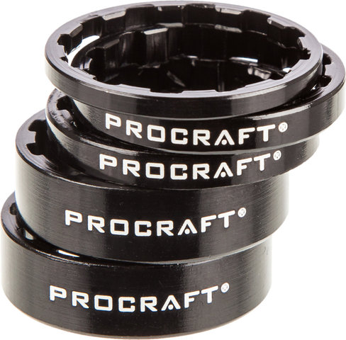 Procraft Superlight Spacer Set 1 1/8" - schwarz