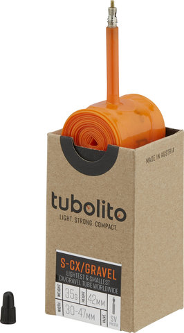 tubolito S-Tubo-CX/Gravel-All Schlauch 27,5"/28" - orange/30-584 bis 47-622/SV/30-47 x 584-622 SV 42 mm/42 mm