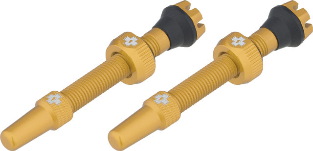 Muc-Off V2 Tubeless Valves - gold/Presta 44 mm