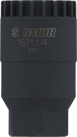 Unior Bike Tools Outil pour Boîtier de Pédalier 1671.1/4 pour Shimano Cartridge et ISIS - black