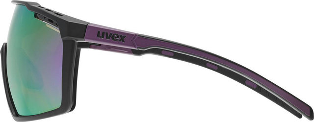 uvex Lunettes de Sport mtn perform - black-purple mat/mirror purple