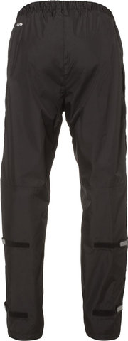 VAUDE Pantalon de Pluie Mens Fluid Full-Zip Pants II - black/M