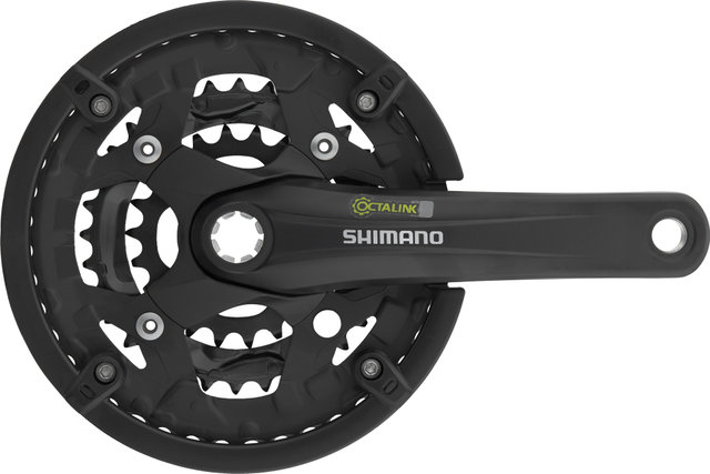 Shimano FC-T4010 Kurbelgarnitur Octalink mit Kettenschutzring - schwarz/175,0 mm 22-32-44