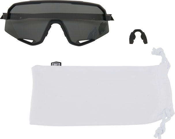 100% Slendale Smoke Sports Glasses - matte black/smoke