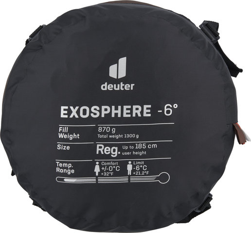 deuter Exosphere -6° Schlafsack Modell 2024 - umbra-paprika