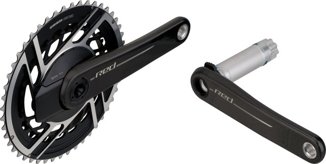 SRAM Red E1 AXS Power Meter HRD FM Groupset 2x12-speed 37-50 - black/Braze-on/172,5 mm/SRAM XDR/10-28/SRAM XDR/without