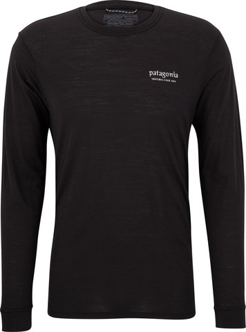 Patagonia Camiseta Cap Cool Merino Graphic L/S - heritage header-black/M