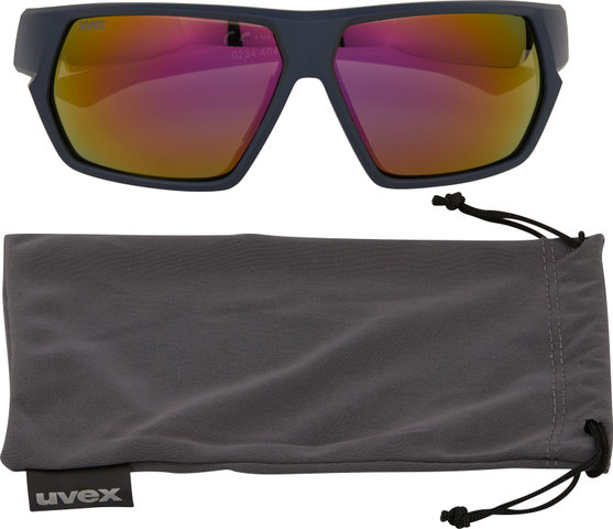 uvex sportstyle 238 Sportbrille - deep space matt/mirror red