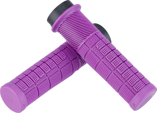 OneUp Components Poignées de guidon Thick Lock-On - purple/138 mm