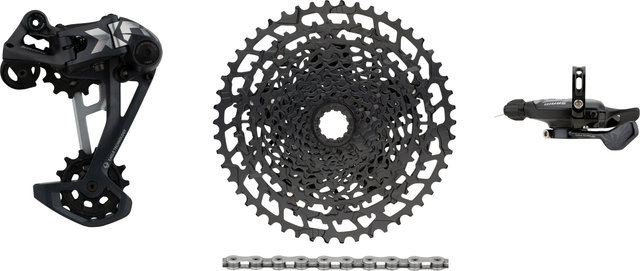 SRAM Kit de actualización X01 Eagle 1x12 v. E-Bike con cassette p. Shimano - black - X01 silver/Shimano MTB/14 dientes/Shimano MTB/sin/11-50/sin/sans