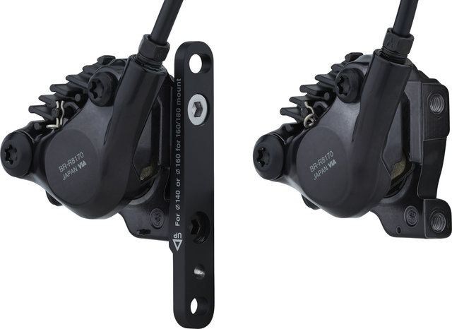 Shimano Ultegra v+h Set Scheibenbremse BR-R8170 + Di2 ST-R8170 - anthrazit/Set/links/rechts (seitenspezifisch)